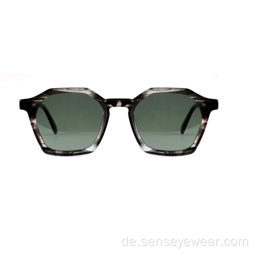 Mode Frauen UV400 Acetat polarisierte Sonnenbrille